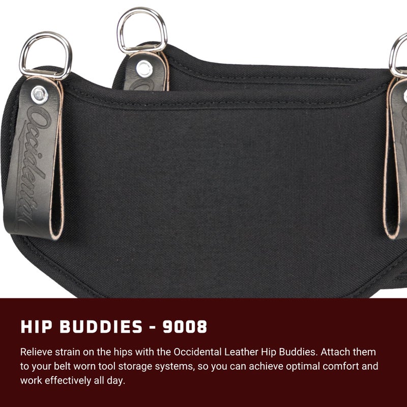 Occidental Leather Hip Buddies, Black - Accepts Any Bag Up to 7.5" Wide - Made in USA - Image 2